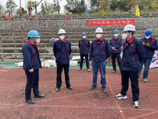 ky开元官网在线党委书记检查指导田家炳中学隔离点项目建设工作