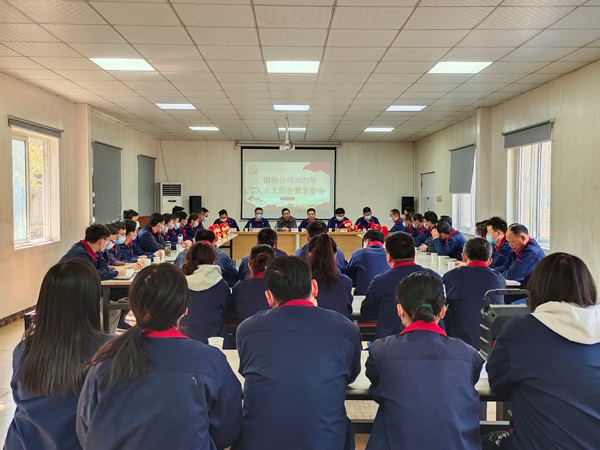 钢构ky开元官网在线召开2022年人才工作会暨表彰会