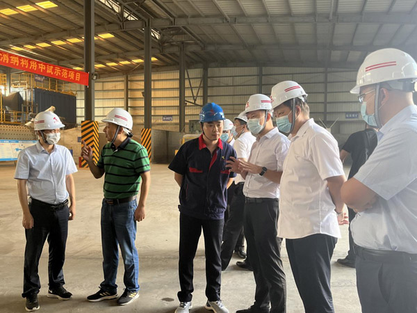 市技术转移中心到建材ky开元官网在线考察中试线项目