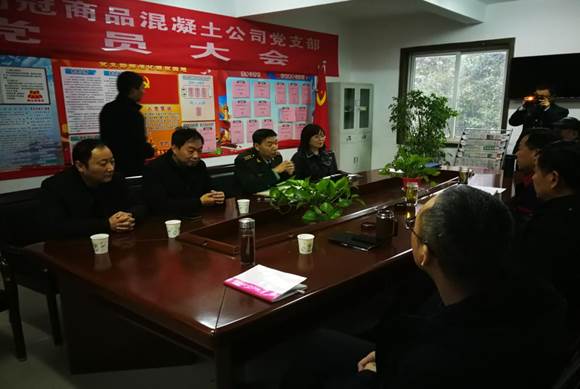 铜官区区委常委、人武部到商品混凝土ky开元官网在线开展专项督导工作