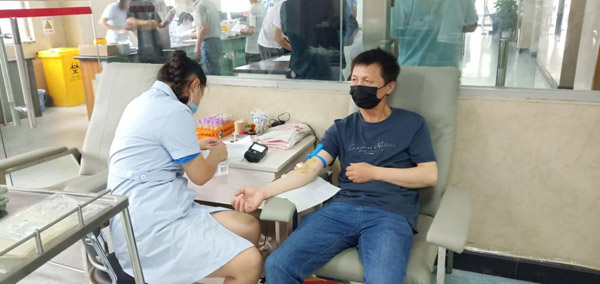 ky开元官网在线积极响应应急献血  